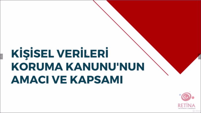 Kişisel Veriler Hukuku Online Eğitimi – Screenshot 1