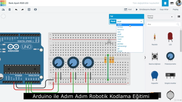 Arduino ile Adım Adım Robotik Kodlama Eğitimi - Screenshot_01
