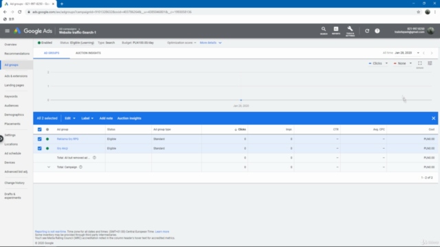 Kurs Google Ads dla zielonych – Screenshot 3
