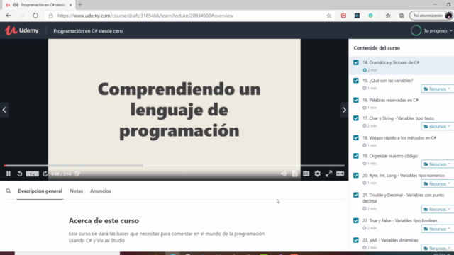 Programación en C# desde cero – Screenshot 2