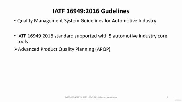 IATF 16949:2016 Clauses Awareness Training – Screenshot 3
