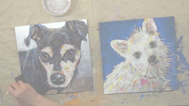 Paper Mosaic Collage Dog Portraits – Screenshot 4