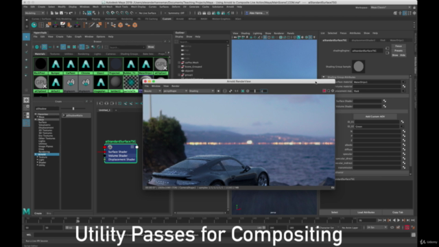 Arnold, Maya, Nuke - Intro to 3D Rendering Live Action VFX – Screenshot 4