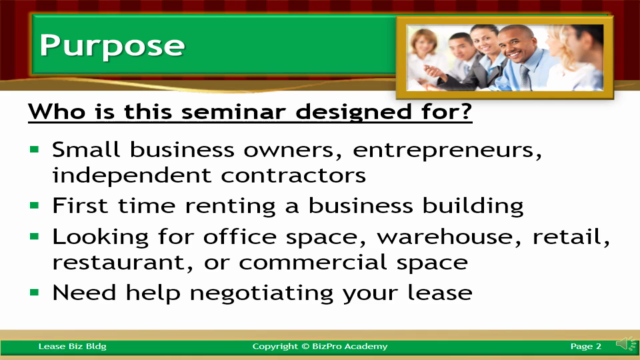 Lease a Business Building: Negotiate the Best Deal – Screenshot 2