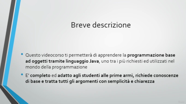Corso di programmazione Java base - Screenshot_01