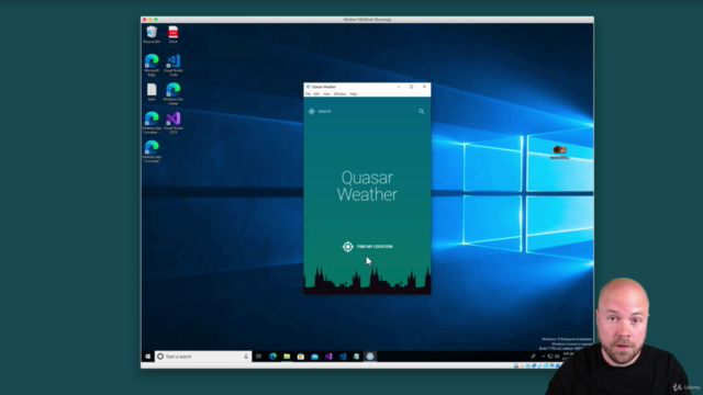 Quasar V1: Weather App for Mobile, Desktop & Web (Vue JS 2) – Screenshot 1
