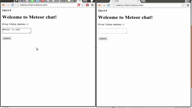 Build your first real-time web application with MeteorJS – Screenshot 3