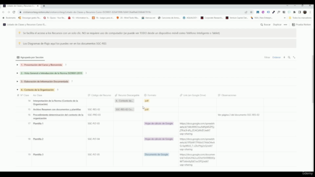 Interpretación e Implementación en la práctica de ISO 9001 – Screenshot 3