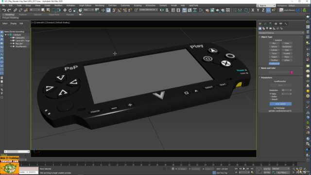 3ds max Modellazione Avanzata Voxel Remesh – Screenshot 1
