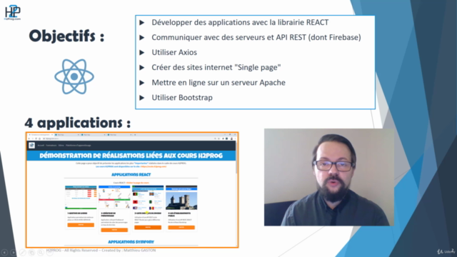 REACT 2021 par la pratique, de A à Z (évolution progressive) – Screenshot 3