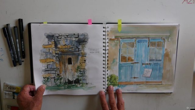 Let's look at Ink Sketching with Watercolour Washes – Screenshot 3