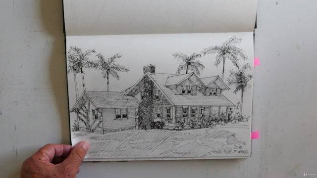 Let's look at Ink Sketching with Watercolour Washes – Screenshot 4
