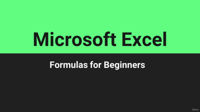 Microsoft Excel: Formulas for Beginners – Screenshot 1