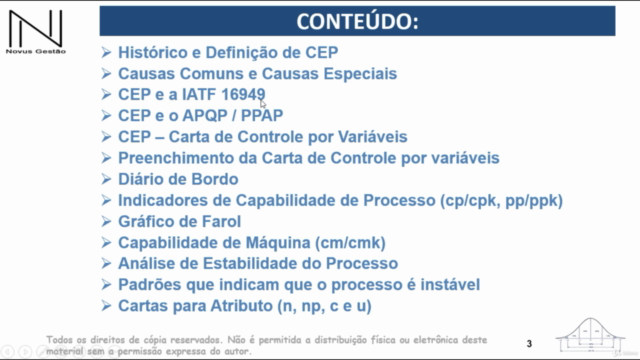 CEP - Controle Estatístico do Processo – Screenshot 1