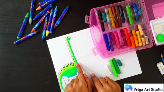 Kids Drawing and Basic Art - Dinosaurs Drawing and Coloring – Screenshot 3