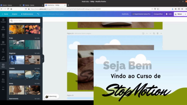 O Básico do Stop Motion Animator, Usando Canva e OpenShot – Screenshot 3