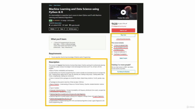 Data Science & ML for Python-Python & Data Science Made Easy – Screenshot 3