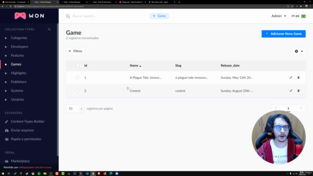 React Avançado: Crie aplicações com NextJS, Strapi e mais – Screenshot 2