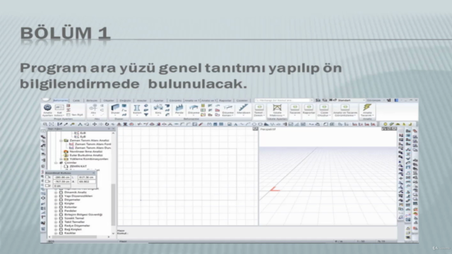 İDECAD V10 İLE ÇELİK YAPI MODELLEME EĞİTİMİ ANALİZ İŞLEMLERİ – Screenshot 1