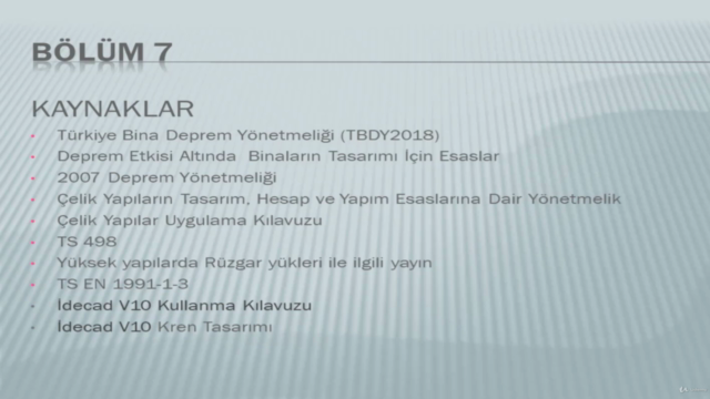 İDECAD V10 İLE ÇELİK YAPI MODELLEME EĞİTİMİ ANALİZ İŞLEMLERİ – Screenshot 4