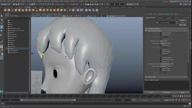 MAYA2020 이남국의 캐릭터 얼굴 모델링 강좌 – Screenshot 4