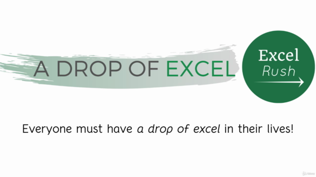 A Drop of Excel - all you need to know for day-to-day use – Screenshot 1