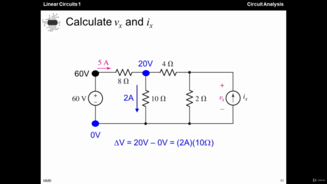 Linear Circuits 1 - 06 - Analysis with Ohm's Law, KCL, & KVL – Screenshot 2