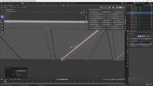 Creating a Realistic Cabin House for Game in Blender – Screenshot 2
