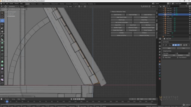 Creating a Realistic Cabin House for Game in Blender – Screenshot 3