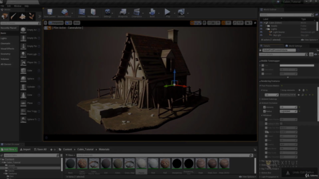 Creating a Realistic Cabin House for Game in Blender – Screenshot 4