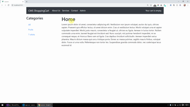 ASP.NET Core 3 and Vue js 2 Project - CMS and Shopping Cart - Screenshot_02