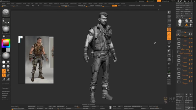 Master Character Modelling in Zbrush – Screenshot 3
