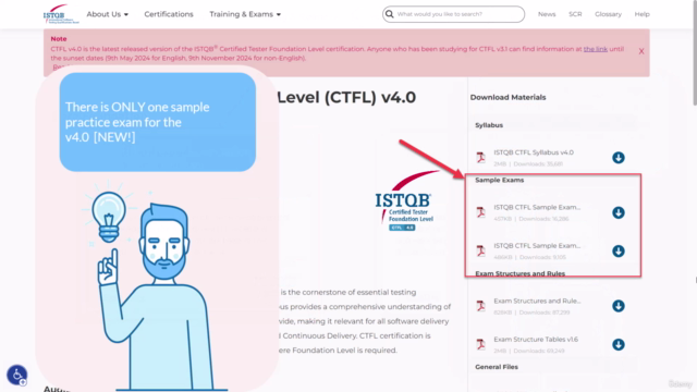 10 Sample Exams ISTQB Foundation Level (CTFL) v4.0 [NEW!] – Screenshot 1