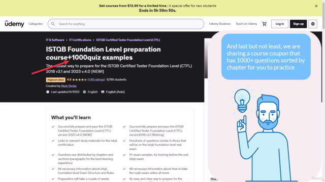 10 Sample Exams ISTQB Foundation Level (CTFL) v4.0 [NEW!] – Screenshot 4