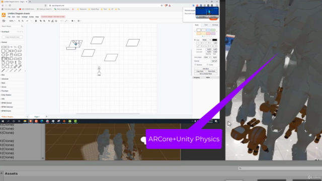 Learn ARcore,make your Room interact with  Unity 3D physics. – Screenshot 3