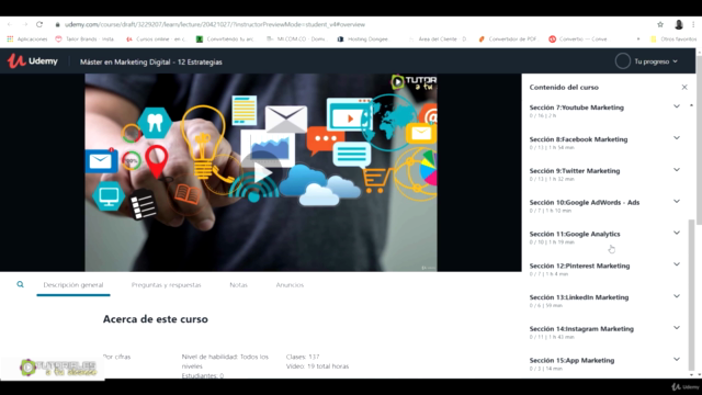 Máster en Marketing Digital - Posiciona tu negocio en la web – Screenshot 1