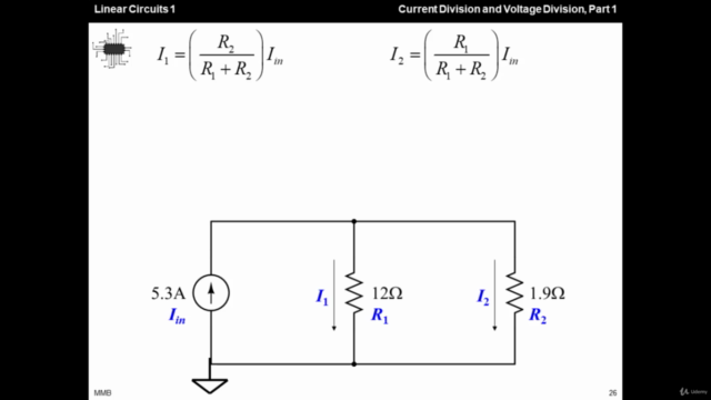 Linear Circuits 1 - 10 - Voltage & Current Division, Part 1 – Screenshot 1