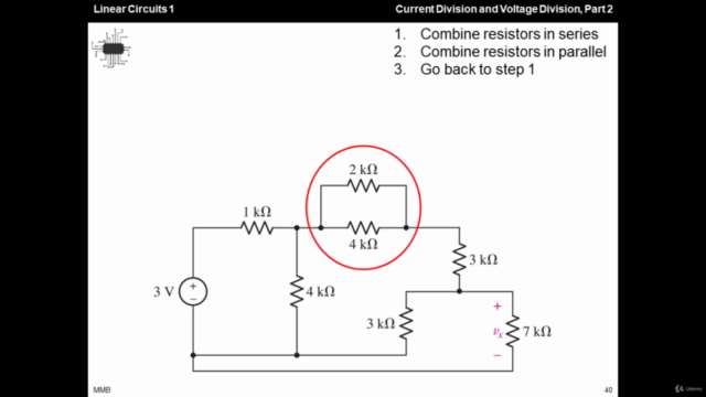 Linear Circuits 1 - 11 - Voltage & Current Division, Part 2 – Screenshot 1
