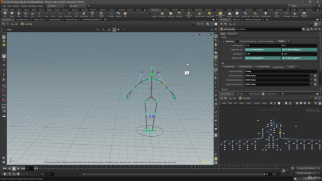 Basic Auto-Rigging for Games in Houdini – Screenshot 1