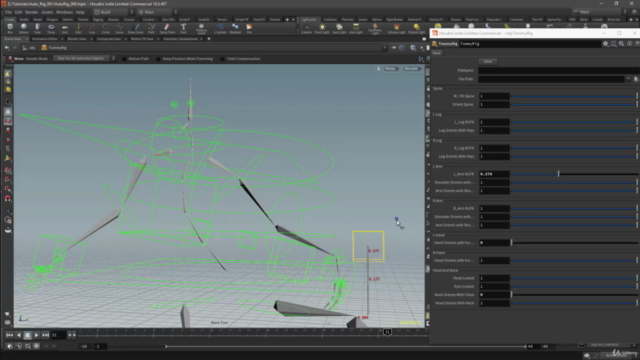 Basic Auto-Rigging for Games in Houdini – Screenshot 3