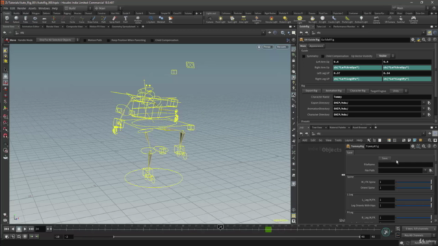 Basic Auto-Rigging for Games in Houdini – Screenshot 4