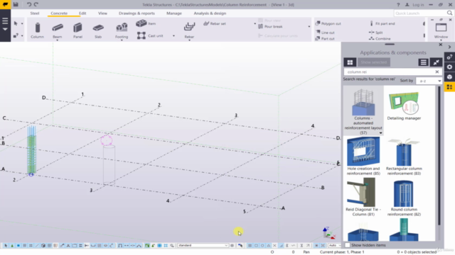 Tekla Structures (Concrete) From Scratch(Under construction) – Screenshot 2