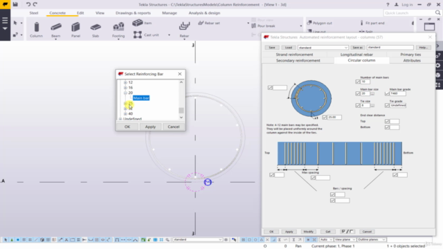 Tekla Structures (Concrete) From Scratch(Under construction) – Screenshot 3