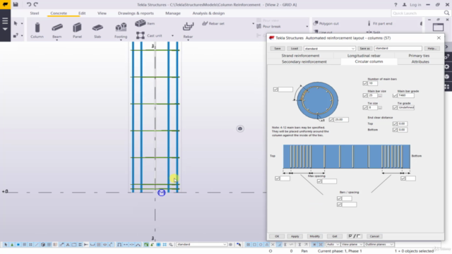 Tekla Structures (Concrete) From Scratch(Under construction) – Screenshot 4