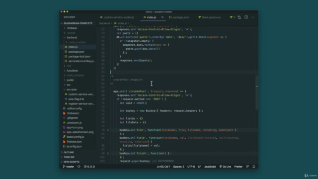 Quasar V1: PWA (with Vue JS 2, Firebase, NodeJS & Express) – Screenshot 2