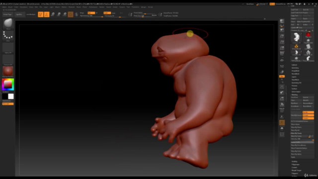 Freeform Sculpting in Zbrush – Screenshot 2