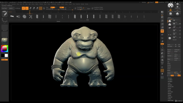 Freeform Sculpting in Zbrush – Screenshot 3