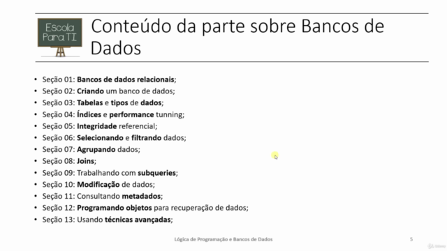 Lógica de programação e bancos de dados SQL – Screenshot 4
