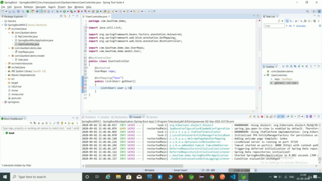 Spring Boot with Spring Framework – Screenshot 3