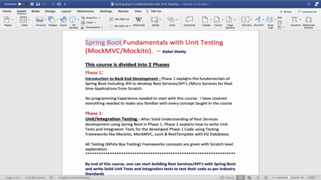Spring Boot Fundamentals with Unit Testing (MockMVC/Mockito) - Screenshot_01